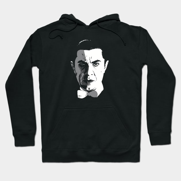 Dracula Greyscale Hoodie by @johnnehill